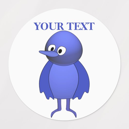 Personalisierte Blauwild Etiketten (Design 2)