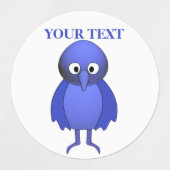 Personalisierte Blauwild Etiketten (Design 1)