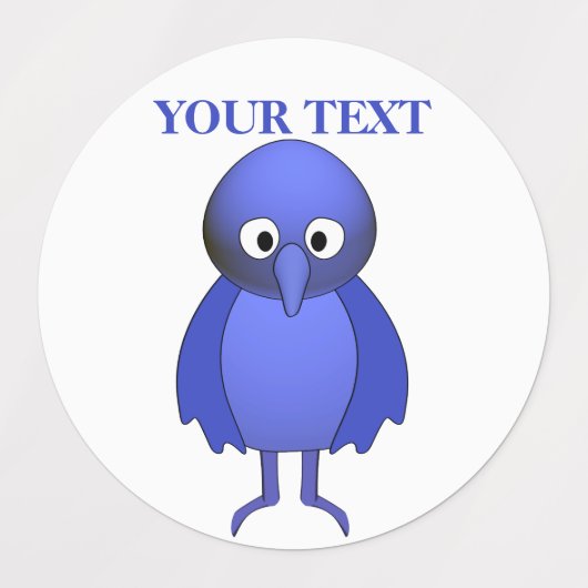 Personalisierte Blauwild Etiketten (Design 1)