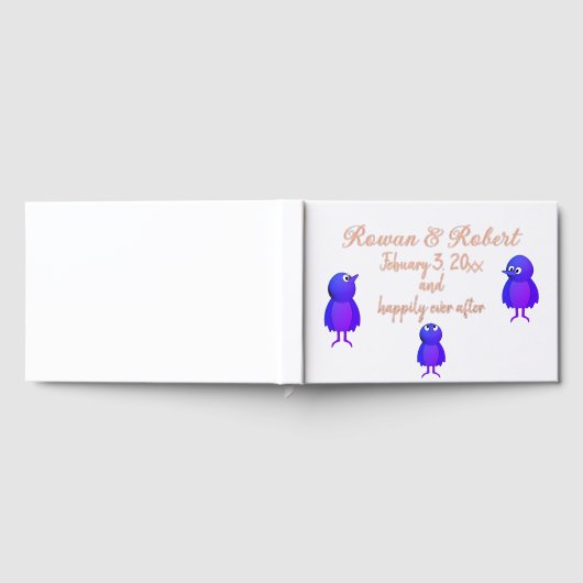 Personalisierte Blauwild Gästebuch (Voll)