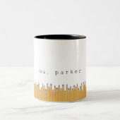 Personalisierte Bleistifte Zweifarbige Tasse (Mittel)