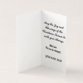 Personalisierte Blue Cross Blume Card (Innenseite)