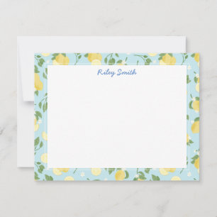Personalisierte Blue Flat Note Card Mitteilungskarte
