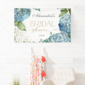 Personalisierte Blue Hydrangeas für die Brautparty Banner (Insitu)