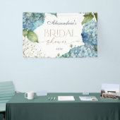 Personalisierte Blue Hydrangeas für die Brautparty Banner (Messeveranstaltung)