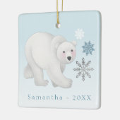 Personalisierte Blue-Polar-Keramik Keramikornament (Links)