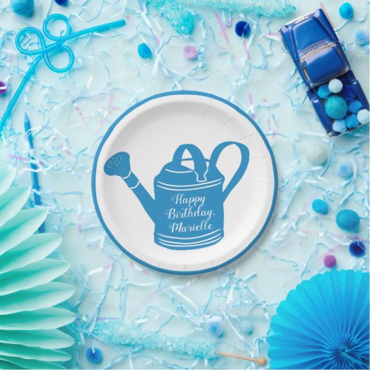 Personalisierte Blue Waterfunktion Pappteller (Party)