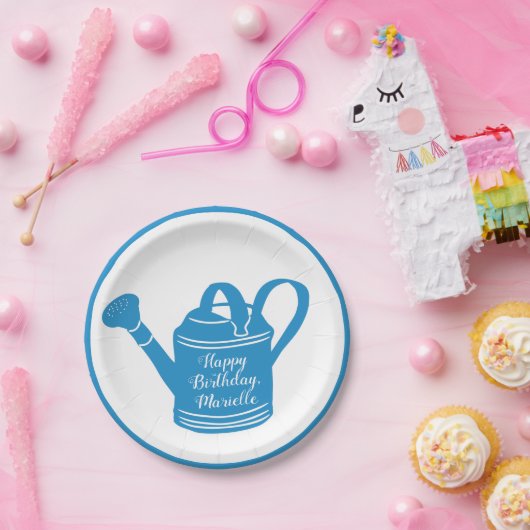 Personalisierte Blue Waterfunktion Pappteller (Party)