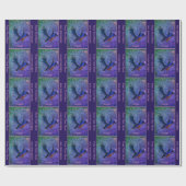 Personalisierte Bluebird Animal Art Geschenkpapier (Flach)