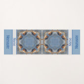 Personalisierte Bluebird Nature Abstrakt Art Yogamatte (Vorderseite (Horizontal))