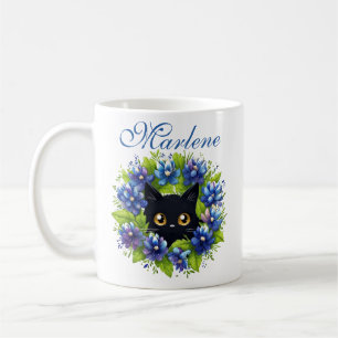 Personalisierte Bluebonnets Niedliche Cat Texas Bl Kaffeetasse