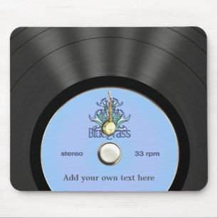 Personalisierte Bluegrass-Vinylaufzeichnung Mousepad