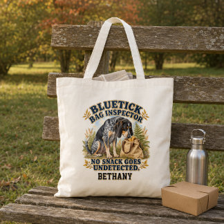 Personalisierte Bluetick Coonhound-Tasche-Inspekto Tragetasche
