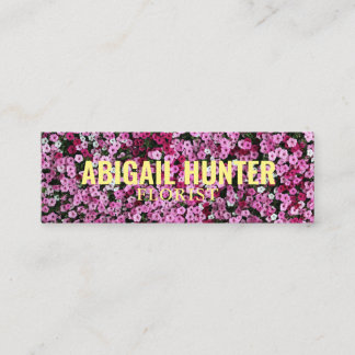 Personalisierte "blühende Blume" Social Media Mini Visitenkarte