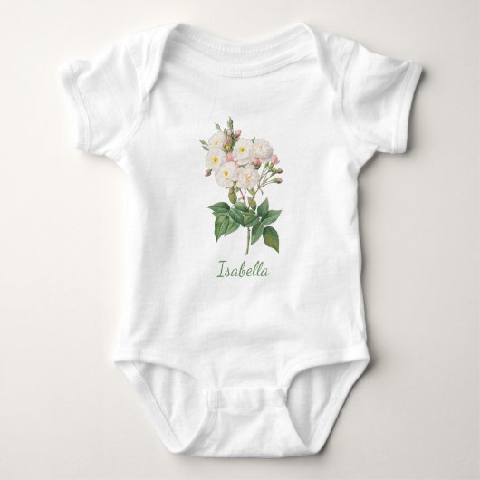 PERSONALISIERTE BLUME BABY BODYSUIT BABY STRAMPLER (Vorderseite)