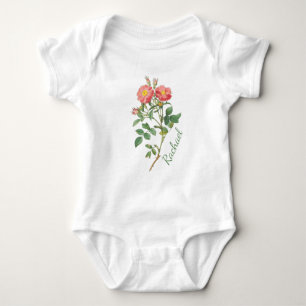 PERSONALISIERTE BLUME BABY BODYSUIT BABY STRAMPLER