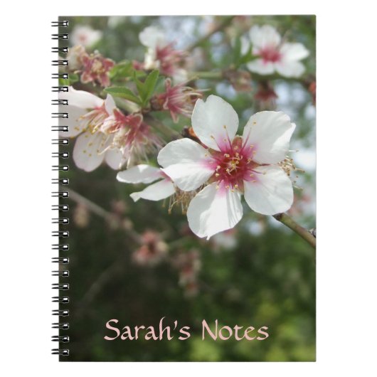 Personalisierte Blume Blossom-Notebook Notizblock (Vorderseite)