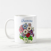 PERSONALISIERTE BLUME BOUQUET KAFFEETASSE (Links)