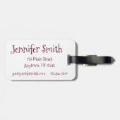 Personalisierte Blume Bouquet Lehrerin Muttertag Gepäckanhänger (Rückseite horizontal)