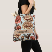 Personalisierte Blume Carnation Januar Tasche (Von Nahem)