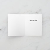 Personalisierte Blume Dankeskarte (Innenseite)