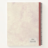 Personalisierte Blume der Holzlilie Notizblock (Rückseite)