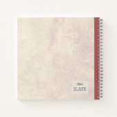 Personalisierte Blume der Holzlilie Notizblock (Rückseite)