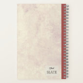 Personalisierte Blume der Holzlilie Notizblock (Rückseite)