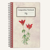 Personalisierte Blume der Holzlilie Notizblock (Vorderseite)