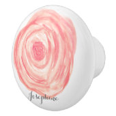 Personalisierte Blume der Wasserfarben Keramikknauf (Rechts)