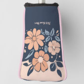 Personalisierte Blume Design Golf Putter Abdeckung Headcover (Rotieren 90)