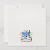 Personalisierte Blume Einladung (Rückseite)