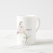 Personalisierte Blume Fairy Bone China Tasse (Vorderseite Rechts)