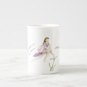 Personalisierte Blume Fairy Bone China Tasse (Vorderseite)