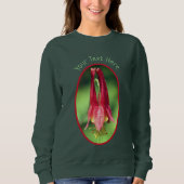 Personalisierte Blume für Textkolumulierung Sweatshirt (Vorderseite)