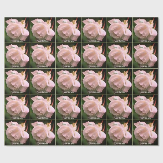 Personalisierte Blume Geschenkpapier (Flach)