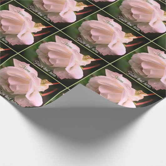 Personalisierte Blume Geschenkpapier (Ecke)