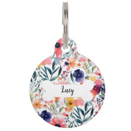 Personalisierte Blume Haustiermarke
