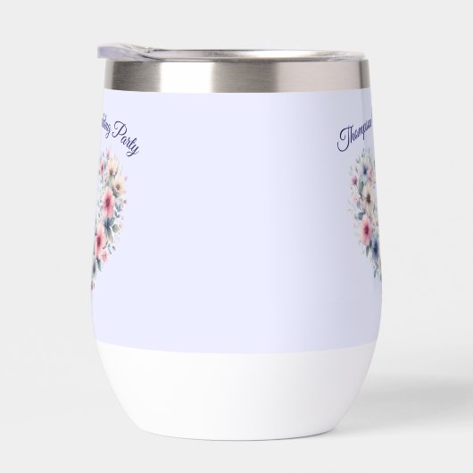 Personalisierte Blume Herzweine (Rechts)