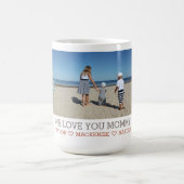 Personalisierte Blume Hinzufügen von eigenem Text Kaffeetasse (Mittel)