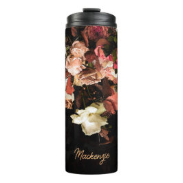 Personalisierte Blume im Herbst Stilisierte Printw Thermosbecher