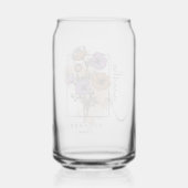 Personalisierte Blume im Oktober Dosenglas (Rückseite)