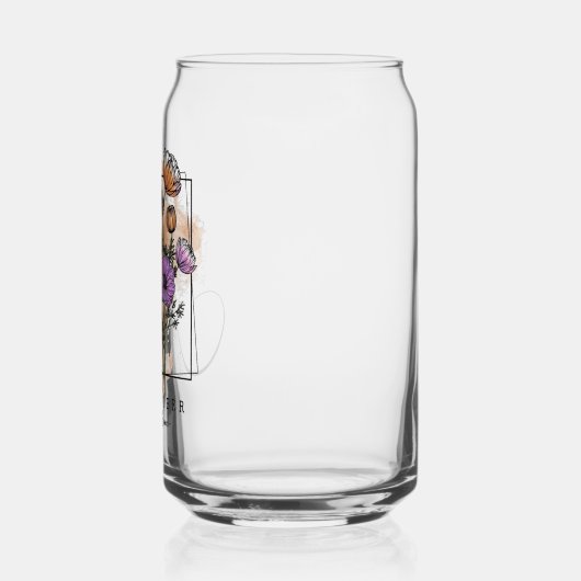 Personalisierte Blume im Oktober Dosenglas (Links)