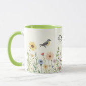 Personalisierte Blume Kaffee Tasse (Links)