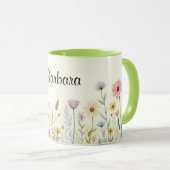 Personalisierte Blume Kaffee Tasse (VorderseiteRechts)
