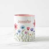Personalisierte Blume Kaffee Tasse (Zentrum)