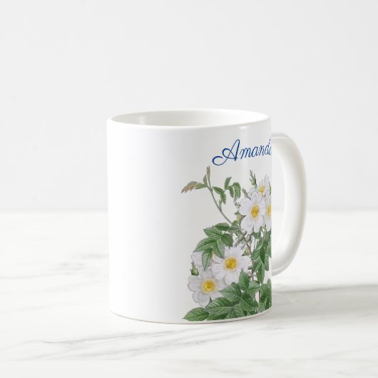 PERSONALISIERTE BLUME KAFFEETASSE (VorderseiteRechts)