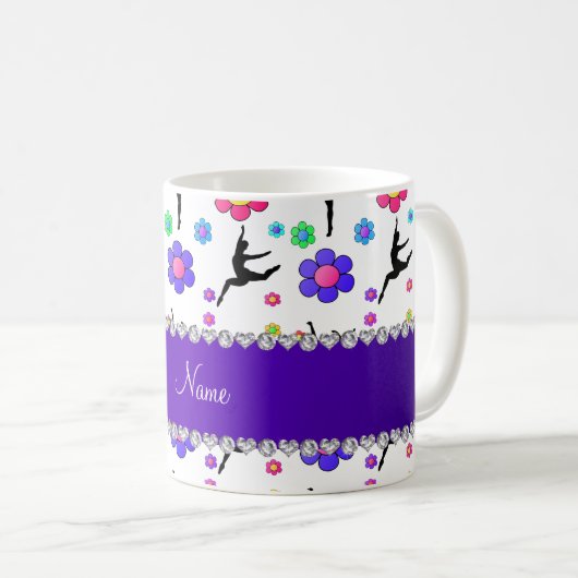 Personalisierte Blume Kaffeetasse (VorderseiteRechts)