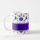 Personalisierte Blume Kaffeetasse (Links)