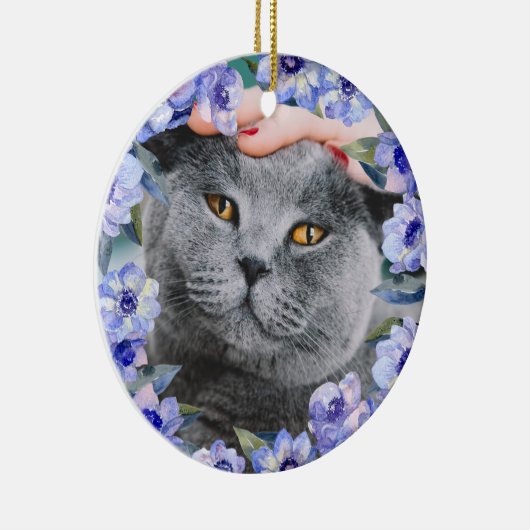 Personalisierte Blume Keramik Ornament (Rechts)